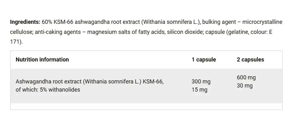 Ashwagandha 600 Sport – 60 capsule - immagine 2