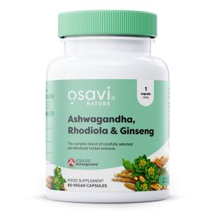 Ashwagandha + Rhodiola & Ginseng - 60 vegan caps - Nuvalia