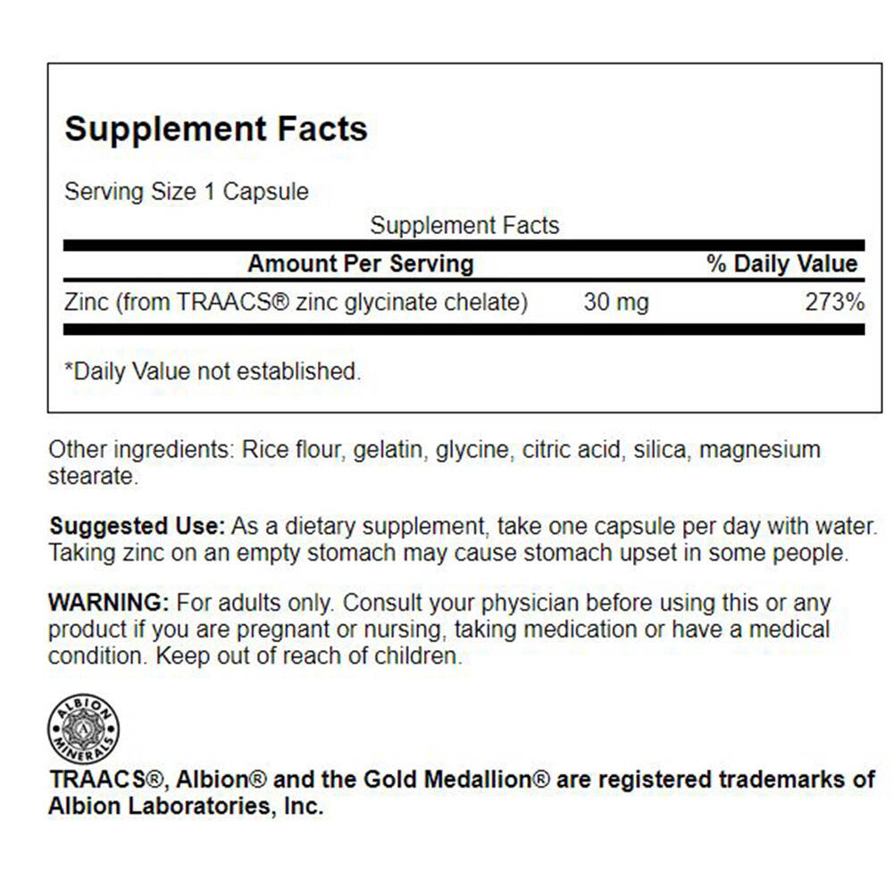 Zinco Chelato, 30 mg – 90 capsule - immagine 3