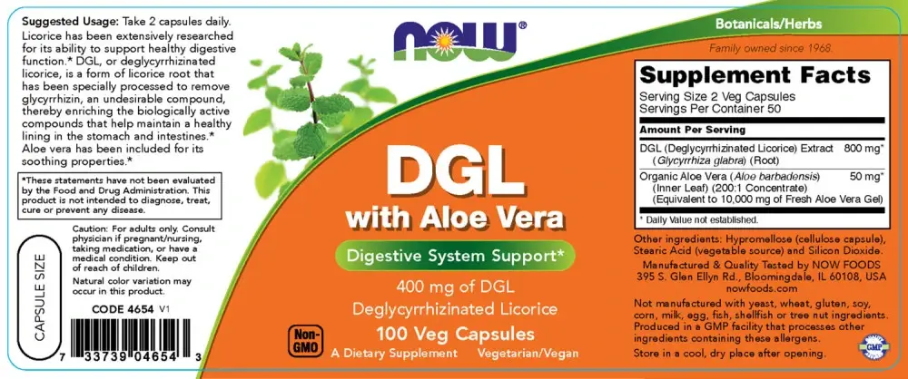 DGL con Aloe Vera – 100 vcaps - immagine 2