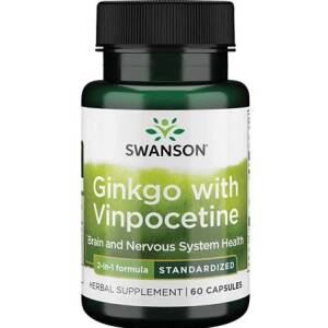 Ginkgo with Vinpocetine Standardized - 60 caps - Nuvalia