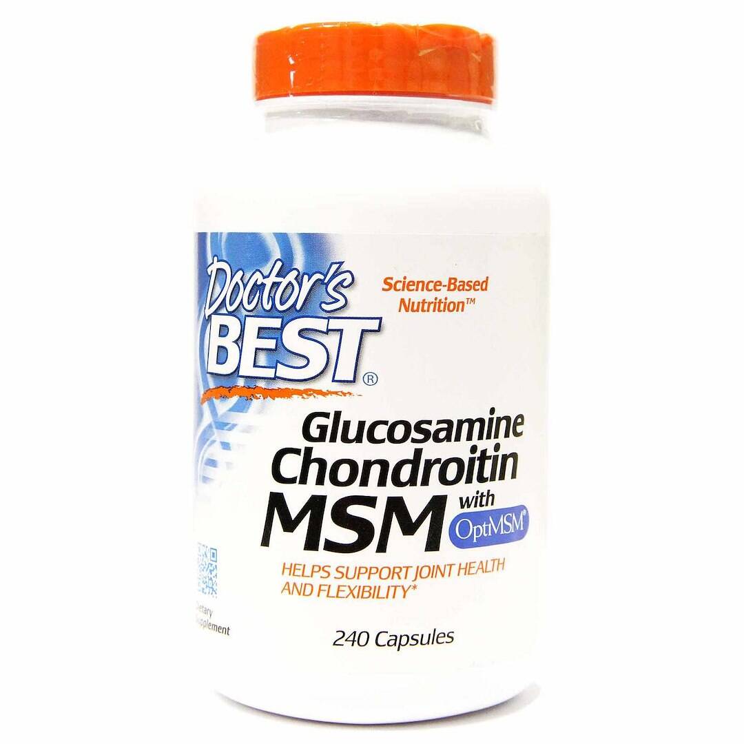Glucosamina, condroitina e MSM con OptiMSM - 240 capsule - Nuvalia