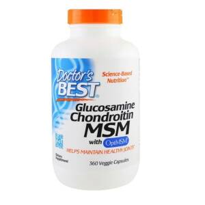 Glucosamine Chondroitin MSM with OptiMSM - 360 caps - Nuvalia