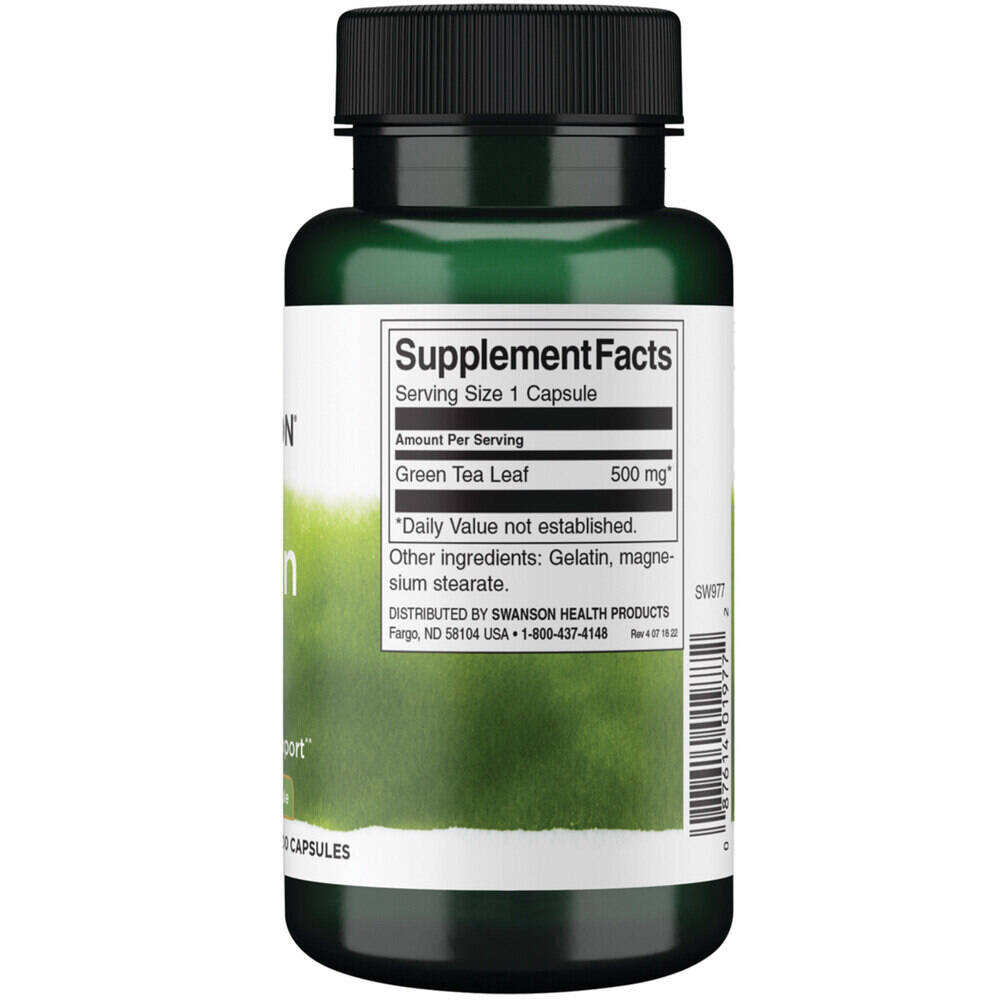 Green Tea, 500mg – 100 capsule - immagine 3