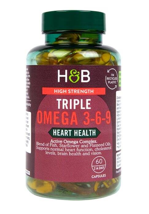 High Strength Triple Omega 3-6-9 - 60 caps - Nuvalia