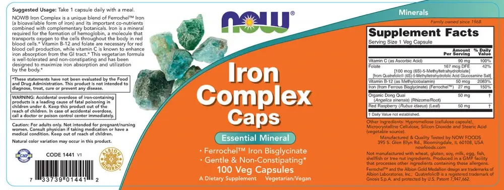 Iron Complex Caps – 100 vcaps - immagine 2