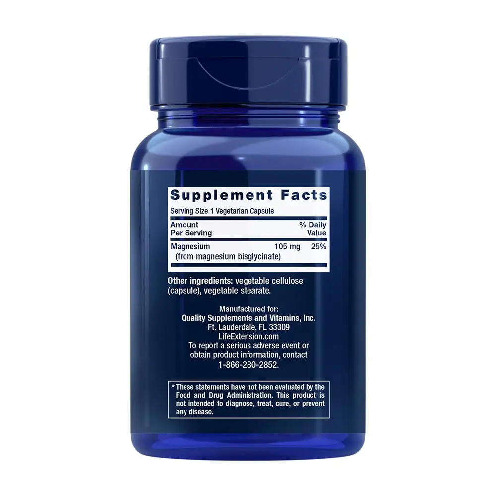Life Extension Magnesium Glycinate (90 Capsule) - immagine 2