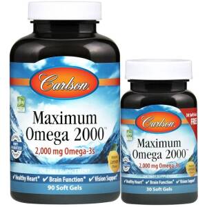 Maximum Omega 2000 - 90 + 30 softgels - Nuvalia
