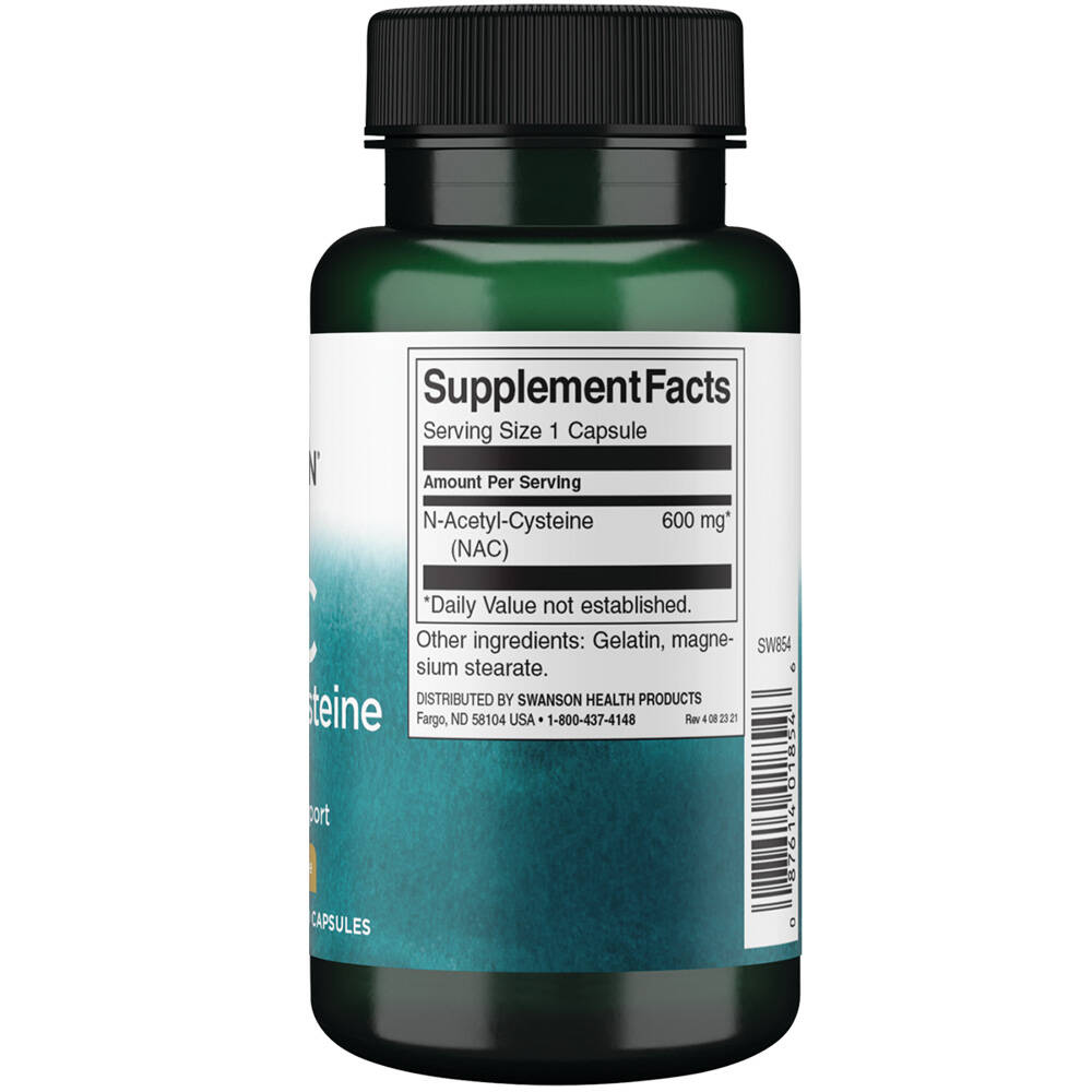 N-Acetyl Cysteine, 600mg – 100 capsule - immagine 3
