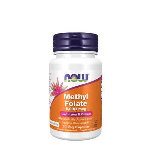 NOW Metilfolato 5000 mcg (50 capsule vegetali) - Nuvalia