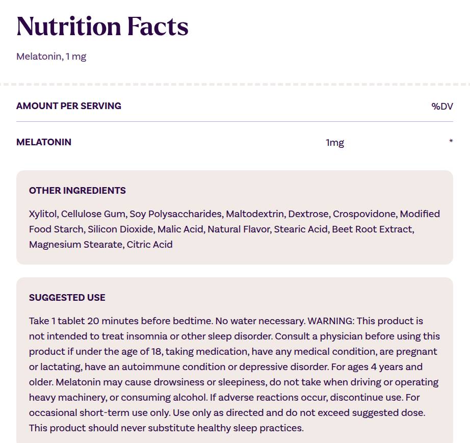 Natrol - Melatonin Fast Dissolve, 1mg - 90 tabs - immagine 4