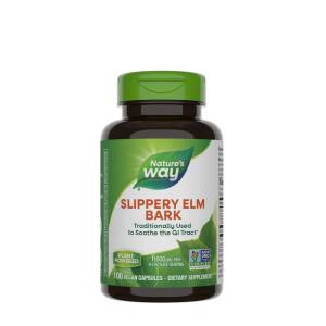 Natures Way Slippery Elm Bark (100 Capsules) - Nuvalia