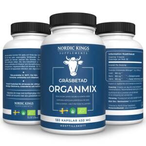 Nordic Kings 100% Miscela di organi biologici da animali allevati al pascolo – 180 capsule - Nuvalia