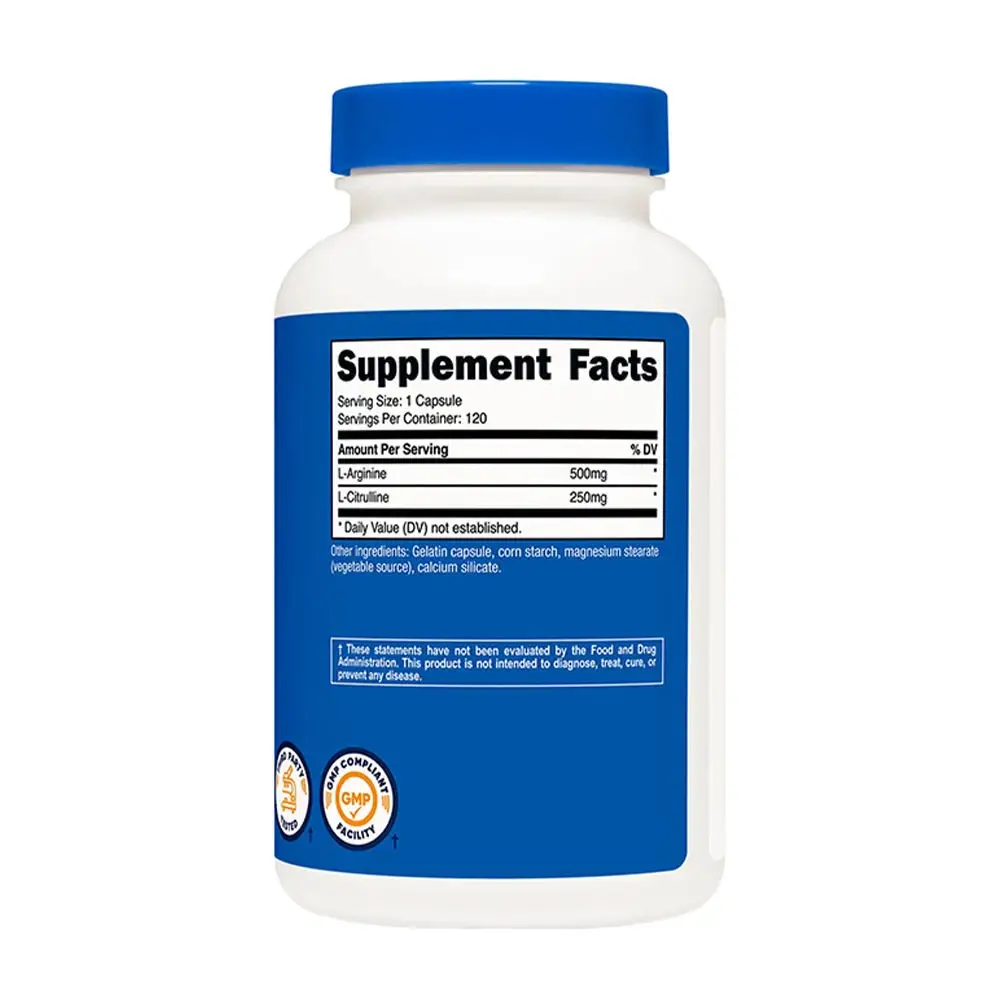 Nutricost L-Arginine L-Citrulline Complex Capsule (120 Capsule) - immagine 2