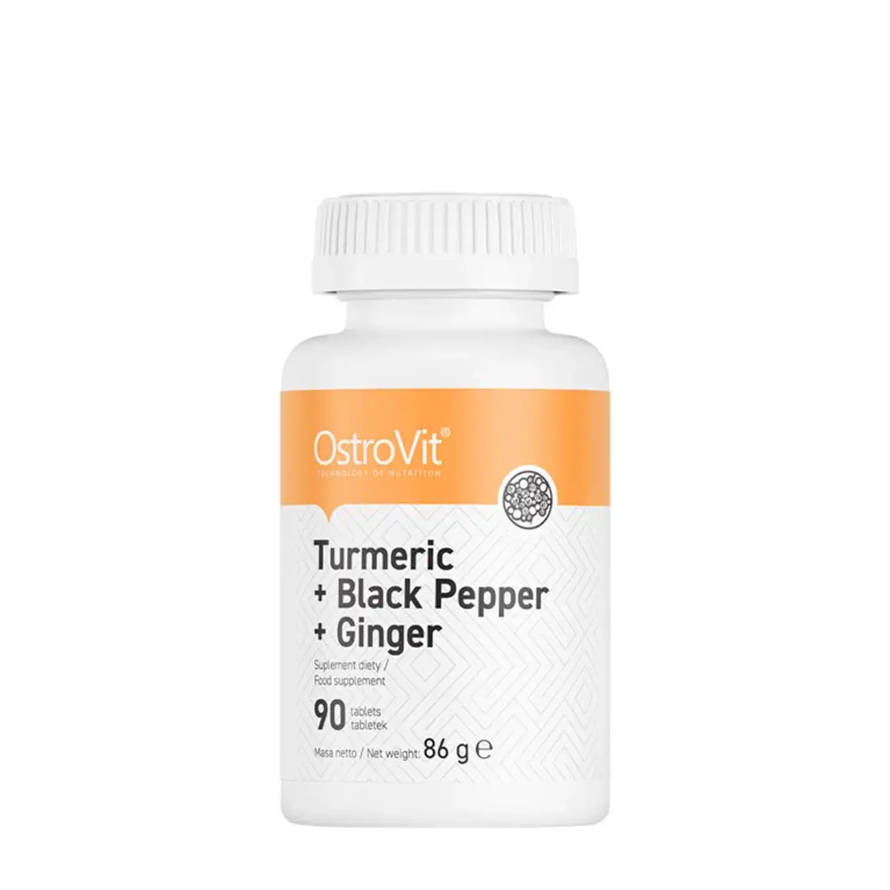 Ostrovit Turmeric + Black Pepper + Ginger (90 Tablets) - Nuvalia