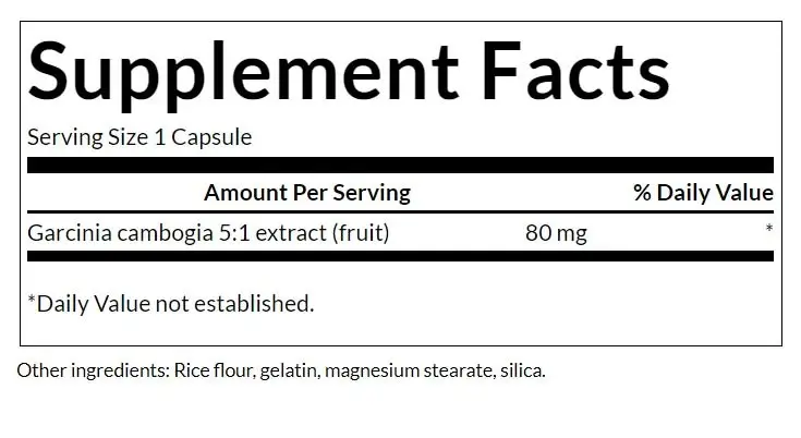 SWANSON Garcinia Cambogia extract 60 capsule - immagine 2