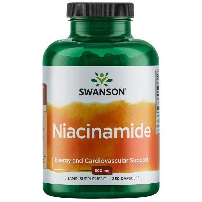 SWANSON Niacinamide 500mg 250 kaps - Nuvalia
