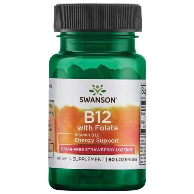 SWANSON Vitamina B-12 + acido folico 60 compresse - Nuvalia