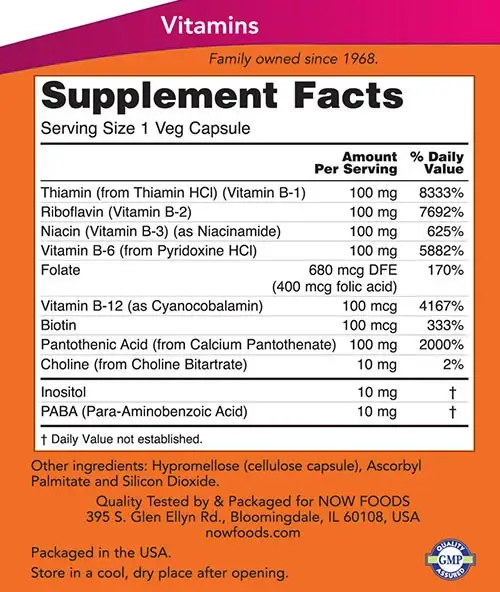 Vitamin B-100 – 100 vcaps - immagine 2