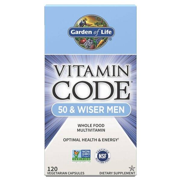 Vitamin Code 50 & Wiser Men - 120 vcaps - Nuvalia