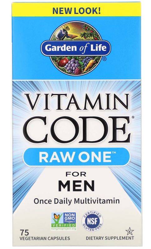 Vitamin Code RAW ONE per uomini - 75 vcaps - Nuvalia