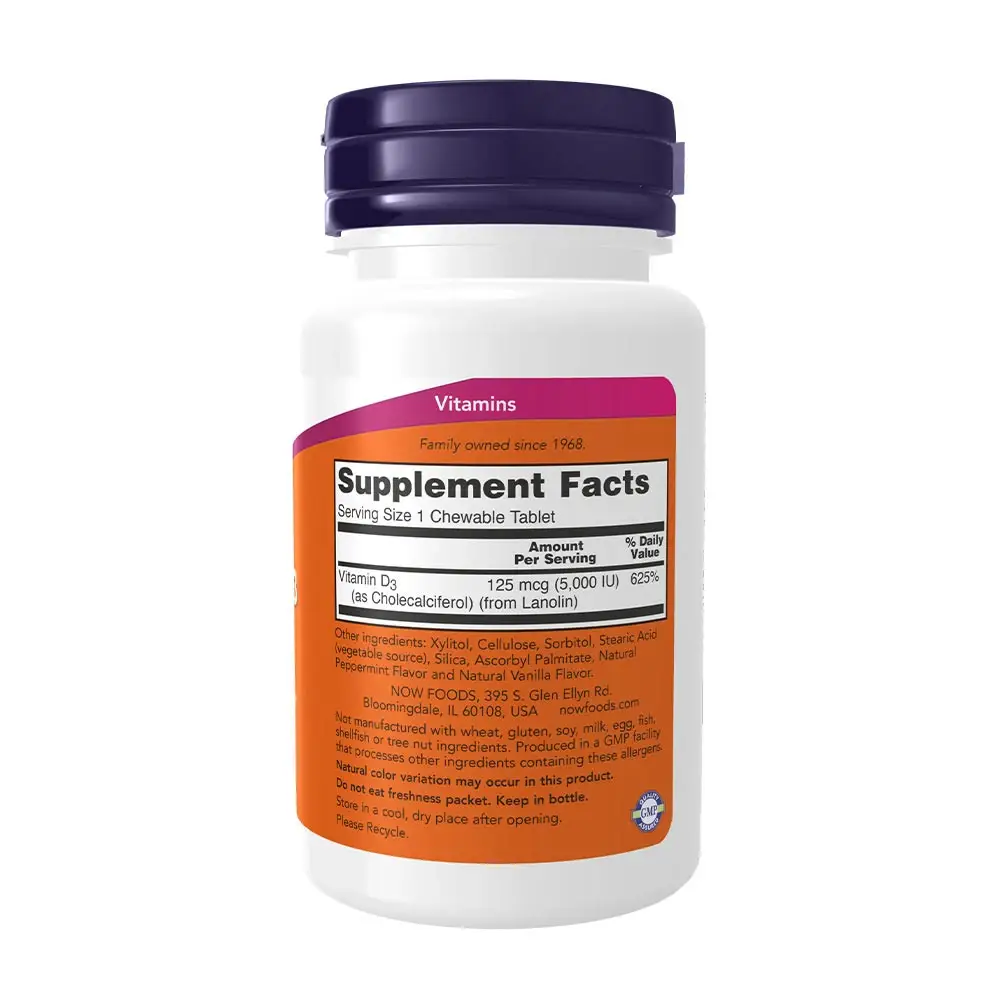 5000 IU (Chewable) - 120 chewables - Nuvalia