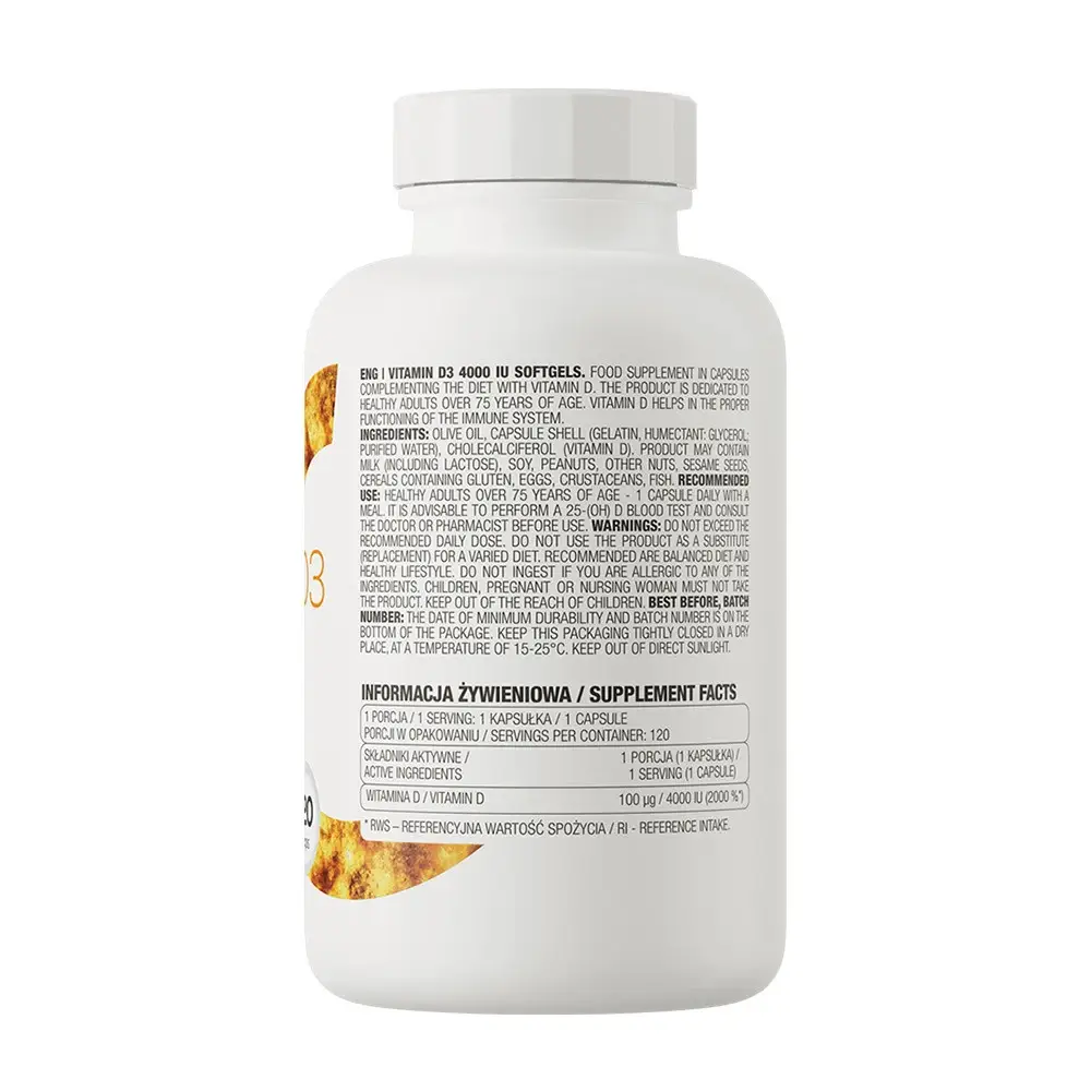 Vitamina D3 4000 – 120 softgel - immagine 2