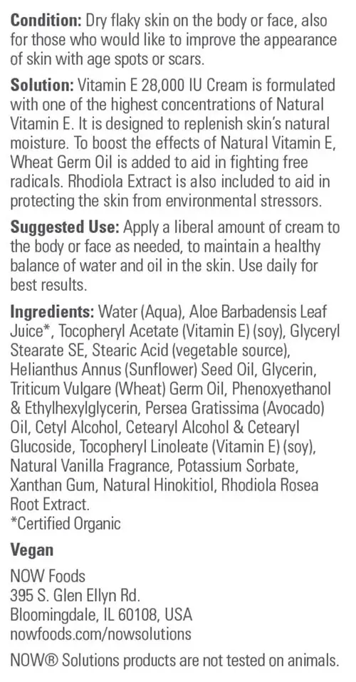 Crema Vitamin E – 118 ml. - immagine 2