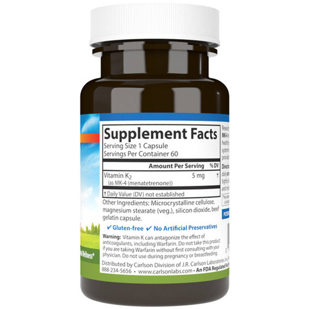 Vitamina K2 MK-4, 5mg – 60 capsule - immagine 3