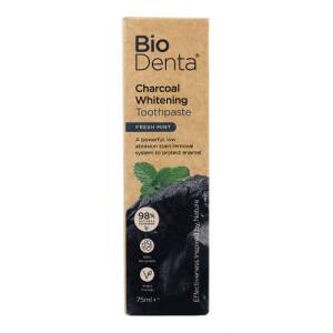 BECONFIDENT BioDenta Whitening toothpaste with activated charcoal in fresh mint flavour (75 ml) - Nuvalia