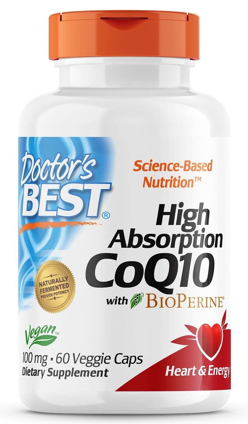 CoQ10 ad alta biodisponibilitĂ con BioPerine