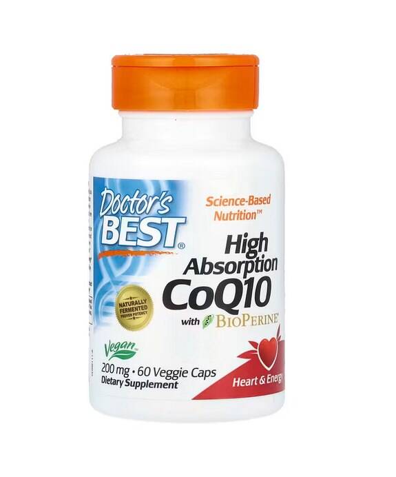 CoQ10 ad alta biodisponibilitĂ con BioPerine
