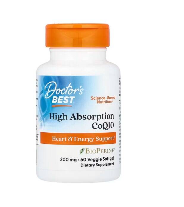 CoQ10 ad alta biodisponibilitĂ con BioPerine