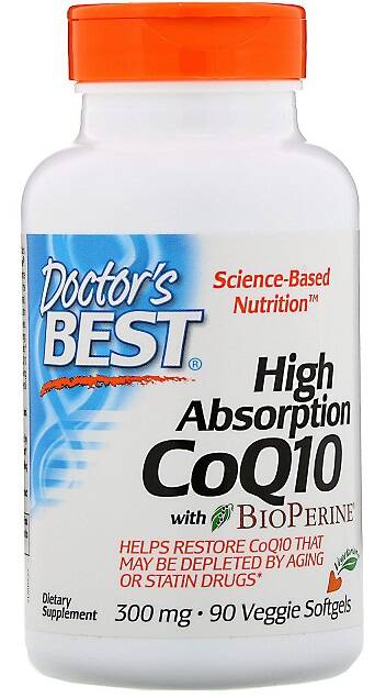 CoQ10 ad alta biodisponibilitĂ con BioPerine