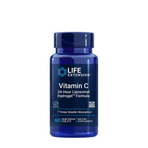 Life Extension - Vitamin C 24-Hour Liposomal Hydrogel™ Formula (60 Veg Tablets) - Nuvalia