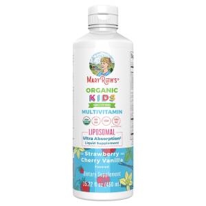 Mary Ruth's Liquid Kids Multivitamin Liposomal Strawberry Cherry & Vanilla 15.22 oz (450ml) - Nuvalia