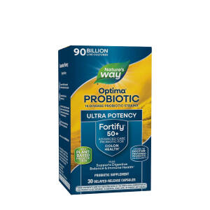 Natures Way Fortify® Optima Age 50+ Probiotic - 90 Billion CFU (30 Capsules) - Nuvalia