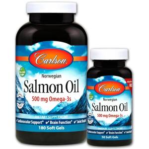 Norwegian Salmon Oil - 180 + 50 softgels - Nuvalia