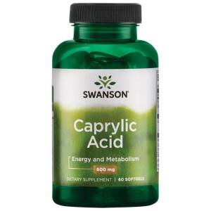 SWANSON Kwas kaprylowy 600mg 60 kaps - Nuvalia