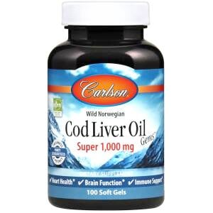 Wild Norwegian Cod Liver Oil Gems